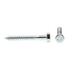 Prime-Line Hex Lag Screw 5/16in X 2-1/2in A307 Grade A Zinc Plated Steel 50PK 9055648